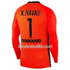 Paris Saint-Germain K.Navas 1 Keeper Hjemme Fotballdrakt 2020-2021 Langermet